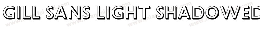 Gill Sans Light Shadowed字体转换